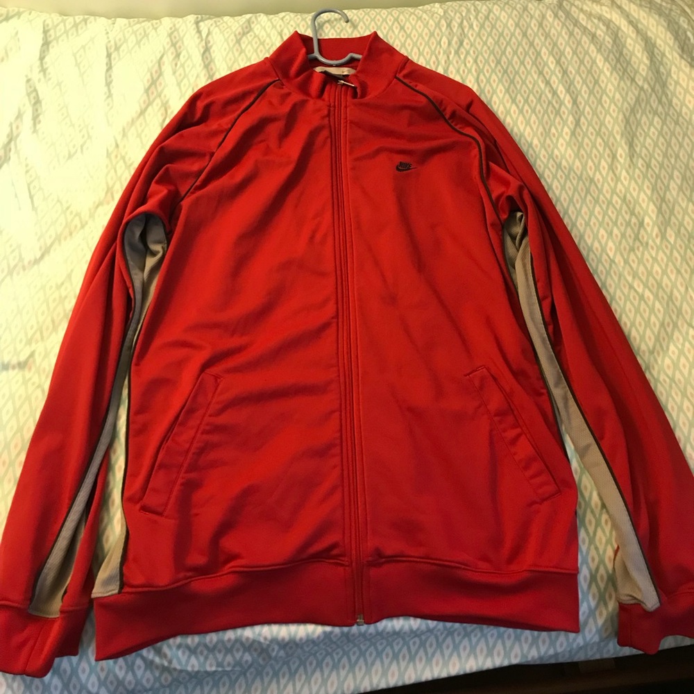 Nike Warm Up Jacket Sz. XLTall Red/Grey